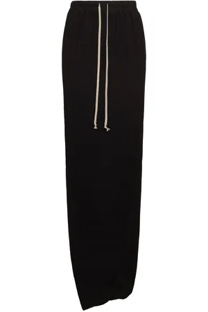 Rick Owens Pillar Cotton Long Skirt