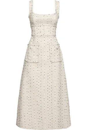 Elie saab Tweed Midi Dress