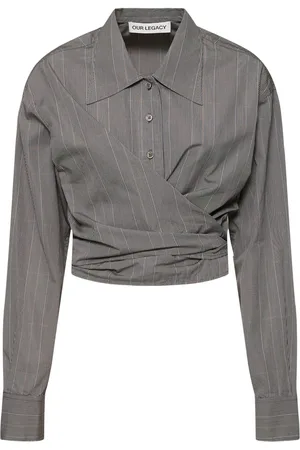 OUR LEGACY Nannas Cotton Wrap Shirt