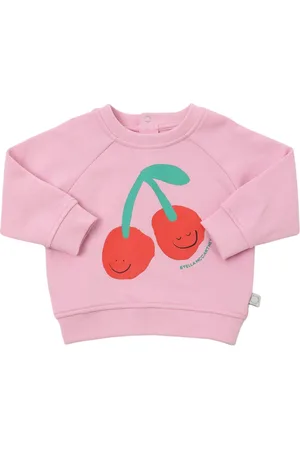 Stella McCartney Cherry Print Cotton Crewneck Sweatshirt