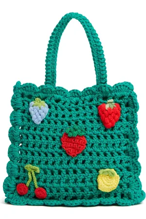 Stella McCartney Cotton Crochet Tote Bag