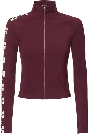 Tory Burch Logo Nylon Zip-up Top