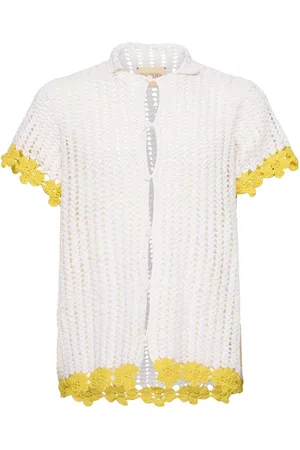 HARAGO Crochet Cotton S/s Shirt