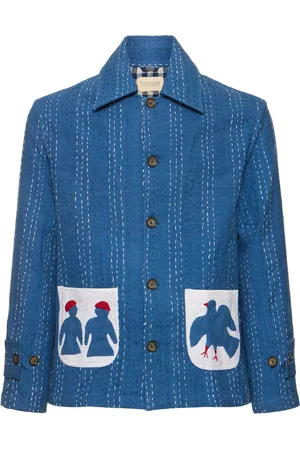 HARAGO Kantha Appliqué Cotton Jacket