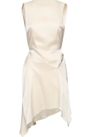 DAVID KOMA Embellished Satin Mini Dress
