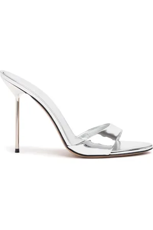 PARIS TEXAS 105mm Lidia Mirror Leather Mules