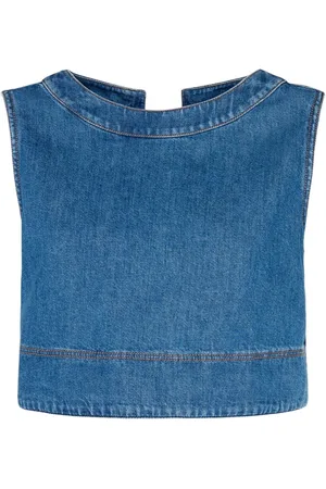 Max Mara Magia Sleeveless Denim Top
