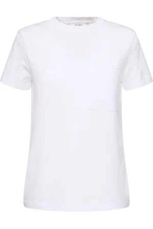 Max Mara Papaia Cotton Jersey Sateen T-shirt