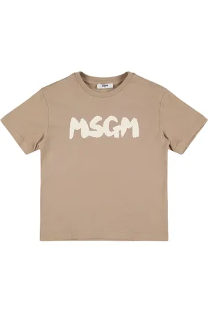 Msgm Printed Cotton Jersey T-shirt