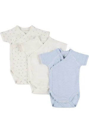 Petit Bateau Set Of 3 Cotton Jersey Bodysuits