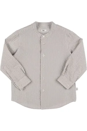 Il gufo Striped Cotton Seersucker Shirt