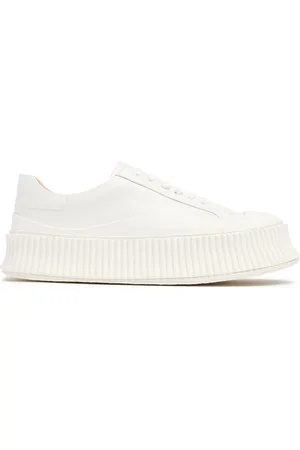 Jil Sander 40mm Vulcanized Leather Sneakers