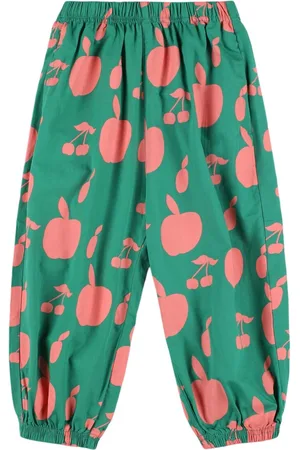 Jelly Mallow Fruit Print Cotton Sweatpants