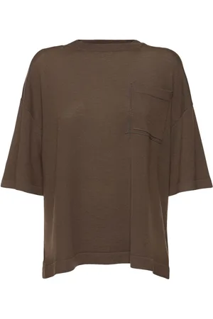 Brunello Cucinelli Wool & Cashmere Short Sleeve Sweater