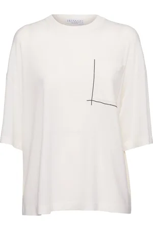 Brunello Cucinelli Wool & Cashmere Short Sleeve Sweater