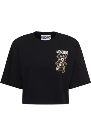 Moschino Cotton Jersey Cropped T-shirt