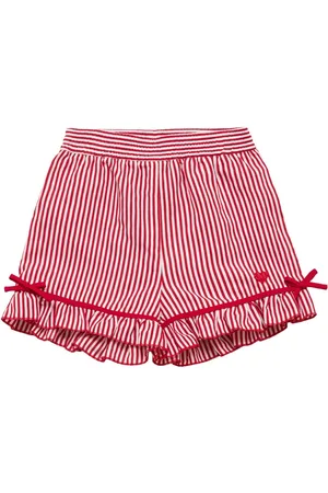 MONNALISA Striped Viscose Shorts