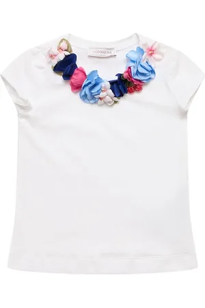 MONNALISA Flowers Jersey T-shirt
