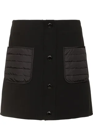 Moncler Padded Pocket Viscose Blend Mini Skirt