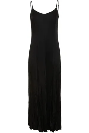 Michael Kors Jamison Crush Charmeuse Midi Slip Dress