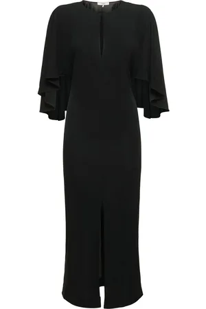 Chloé 3/4 Sleeve Jersey Midi Dress