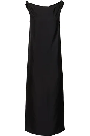 Loulou Studio Moun Sleeveless Draped Silk Midi Dress