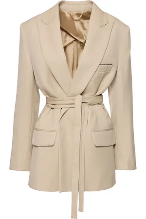 Victoria Beckham Belted Wool Jacket