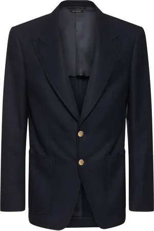 Tom Ford Grand Hopsack Shelton Wool Blend Jacket
