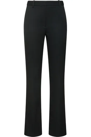 NILI LOTAN Anatole Wool Gabardine Straight Pants