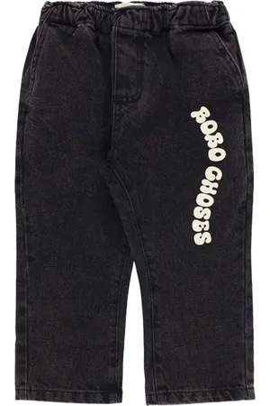 Bobo Choses Printed Cotton Denim Pants