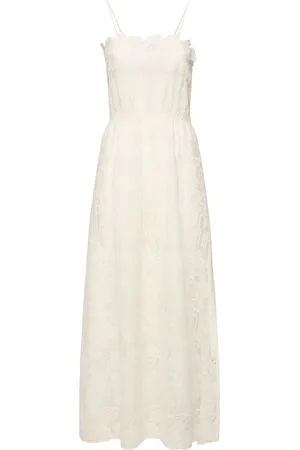ERMANNO SCERVINO Cotton Blend Lace Long Dress