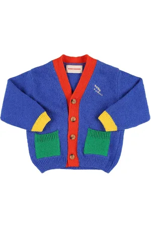 Bobo Choses Cotton Blend Terry Knit Cardigan