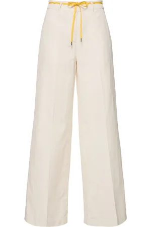 Aspesi Cotton Gabardine Wide Leg Pants