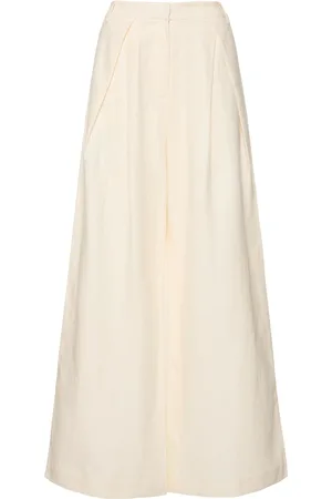 St Agni Minimal Fold Cotton & Linen Pants