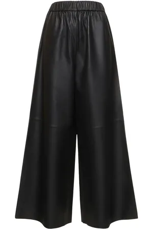 The Frankie Shop Sydney Wide Leg Leather Pants