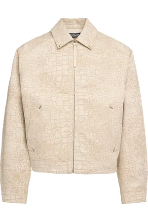 Jacquemus La Veste De-nîmes Croc Print Jacket