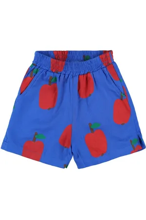 Jelly Mallow Apple Print Cotton Shorts
