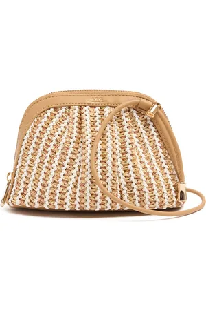 A.P.C. Small Ninon Raffia Effect Clutch