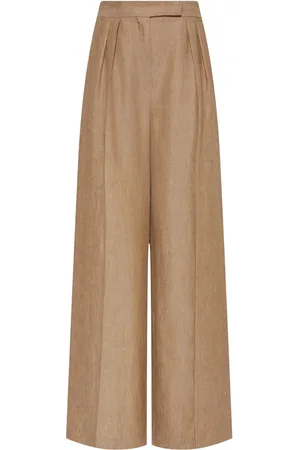 Max Mara Rauche Linen Wide Pants