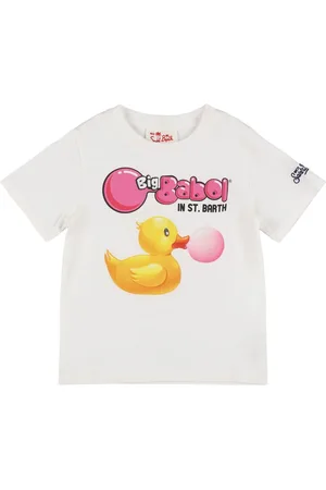 MC2 SAINT BARTH Big Babol Printed Cotton T-shirt