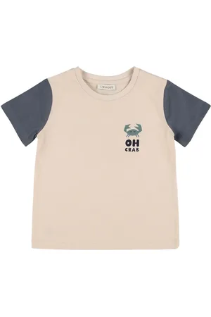 Liewood Crab Print Cotton Jersey T-shirt