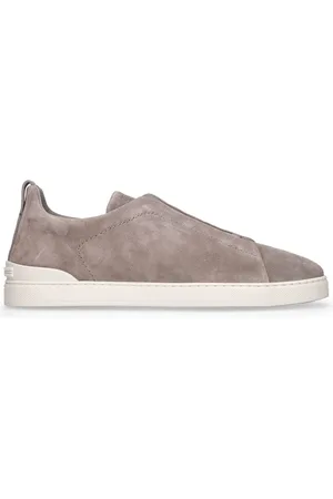 Ermenegildo Zegna Triple Stitch Leather Low-top Sneakers