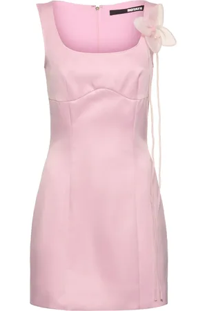 ROTATE Ana Flower Satin Mini Dress