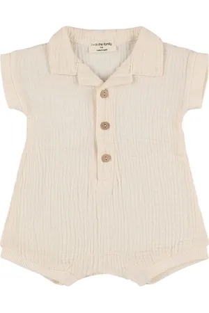 1+ IN THE FAMILY Cotton Seersucker Romper