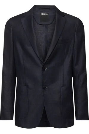 Ermenegildo Zegna Solid Linen & Wool Shirt Jacket