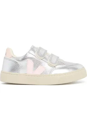 Veja V-12 Chrome-free Leather Strap Sneakers