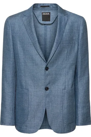 Ermenegildo Zegna Solid Linen & Wool Shirt Jacket
