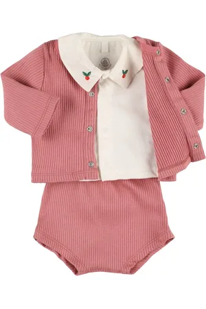 Petit Bateau Cotton Jersey T-shirt, Cardigan & Pants