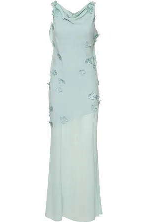 ROTATE Darly Embellished Flower Long Dress