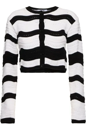 Msgm Striped Knit Cardigan